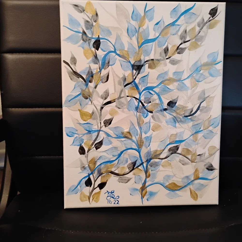 Blue Bells Floral Canvas Art - Picture 6 of 8